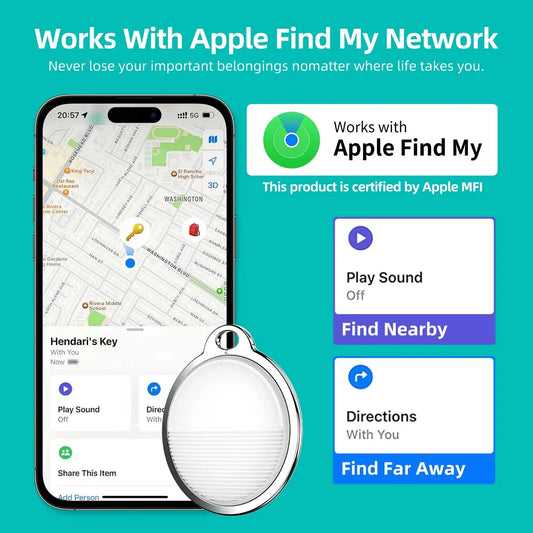 Smart GPS Tracker For Apple Find My APP, Smart Tag Key Finder Global Locator.